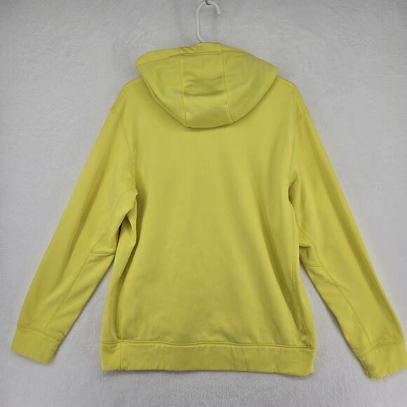 Nike Hoodie Mens Large Yellow Therma-Fit Pullover Sweatshirt Athletic 576894-700 - Picture 5 of 12